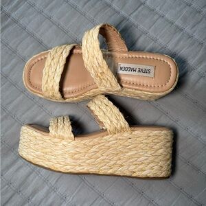 Steve Madden Women's Woven Platform Sandals